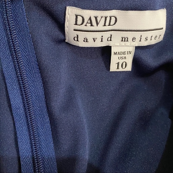 DAVID David Meister rouched wrap dress NWT size 10 - Picture 5 of 8